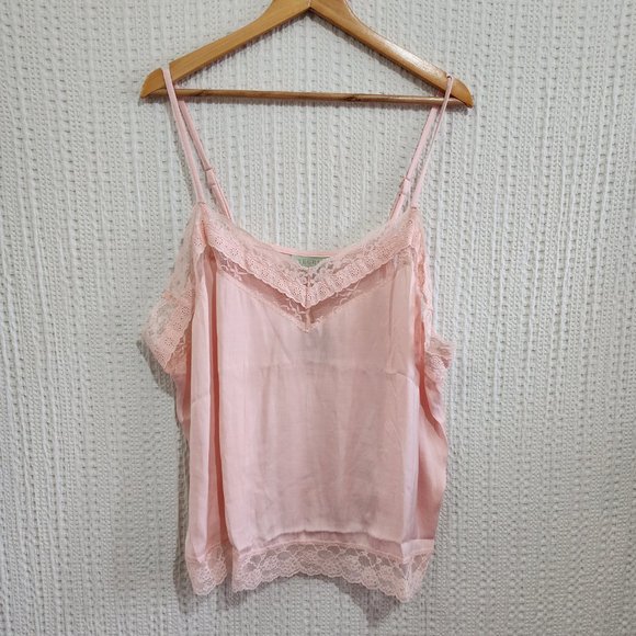 Ryegrass Plus Size Light Pink Lace Cami/ Tank top Size 2X - Picture 6 of 15
